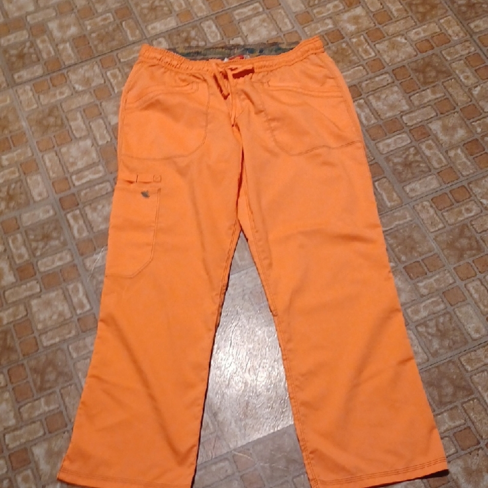 Dickies Scrub Pants Orange Women's Size Medium Petite